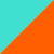 TIRQUOISE BLUE/ FLUO ΠΟΡΤΟΚΑΛΙ