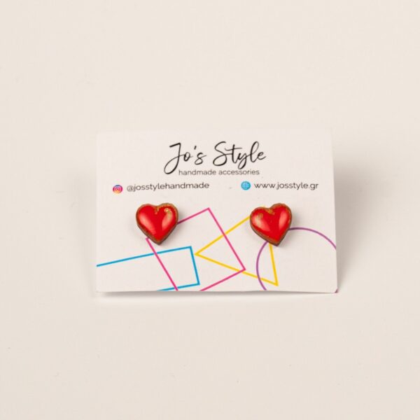 Mini Heart Red/Gold