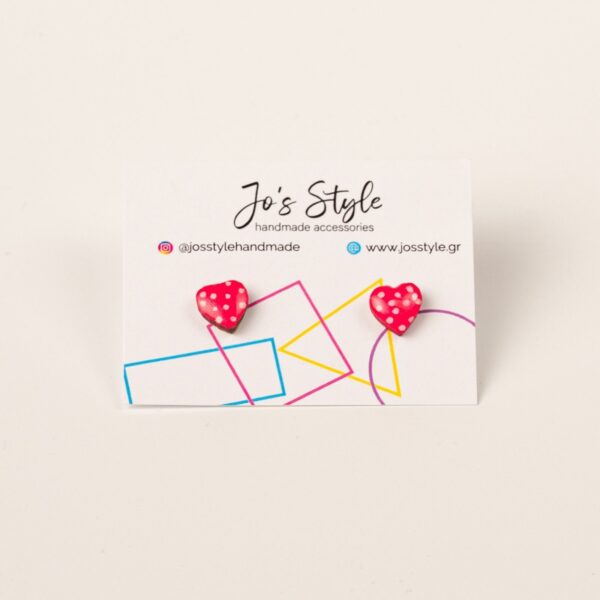 Mini Heart Fuchsia Dots